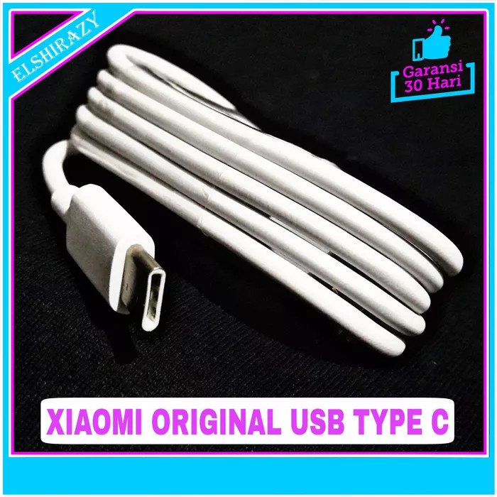 Kabel Data Xiaomi Mi Type C Fast Charging ORIGINAL 100% 9V 2A Putih