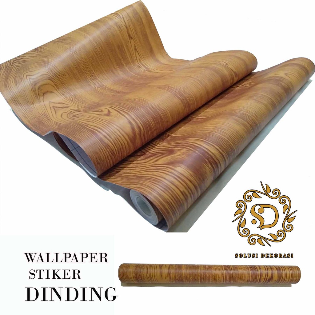 WALLPAPER STIKER DINDING MOTIF KAYU TUA POLOS | ANTI AIR | WALPAPER DINDING KAMAR | +-5 M