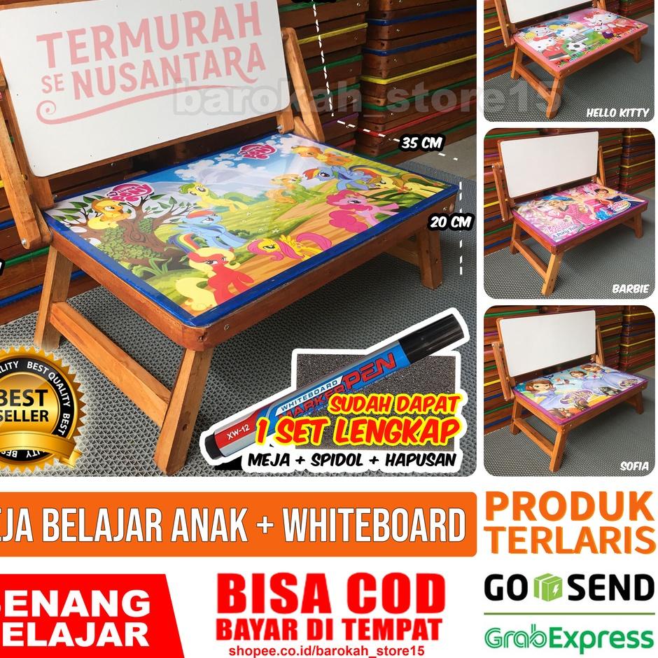 

Grosir Surprise Meja Belajar Anak - Meja Lipat + Whiteboard + Spidol + Hapusan