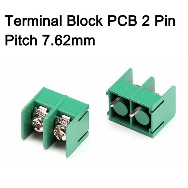 Terminal Block PCB KF-7.62-2P 2Pin 7.62mm Pitch Connector Screw 2 Pin