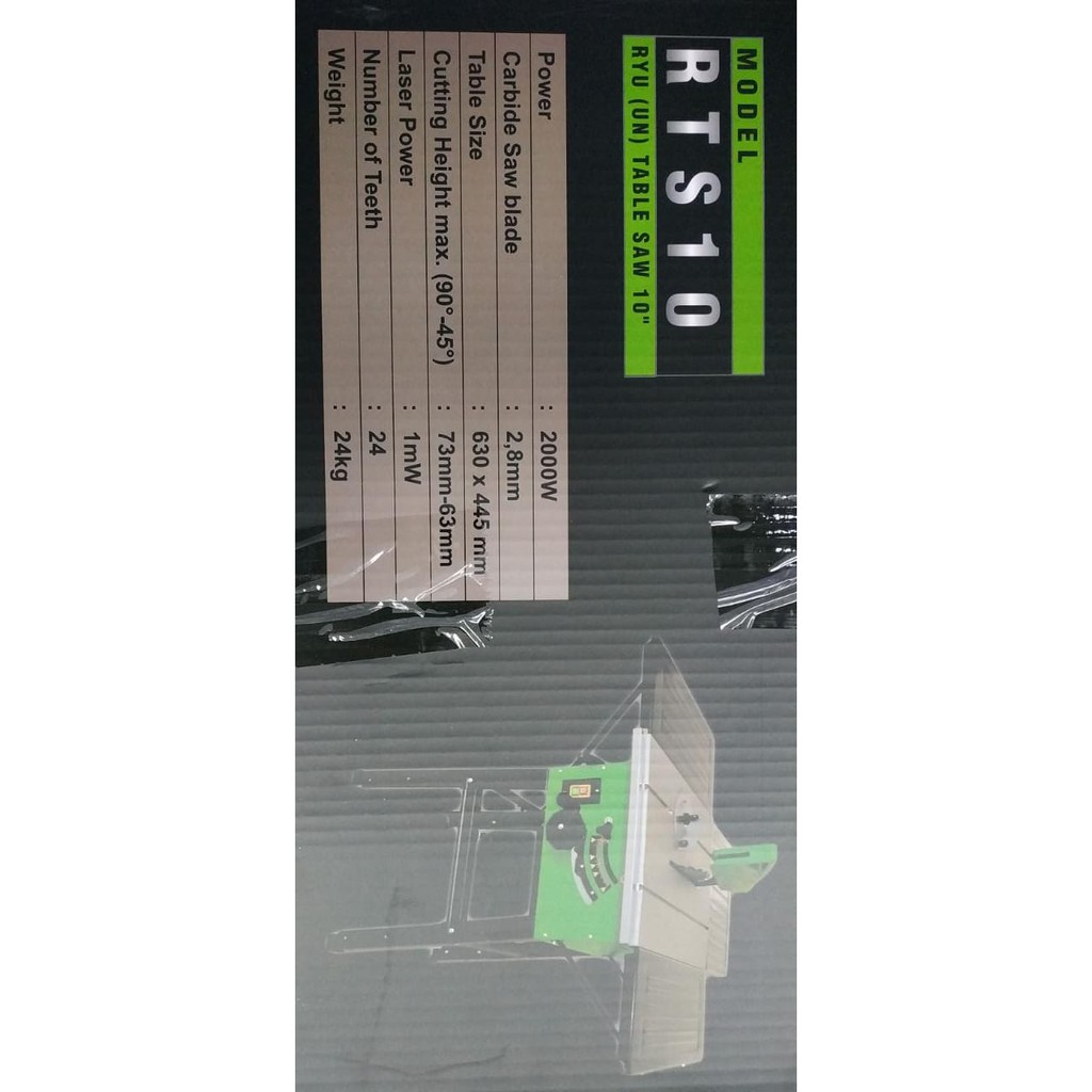 RYU RTS10 Mesin Table Saw 10 In modern Gergaji Kayu