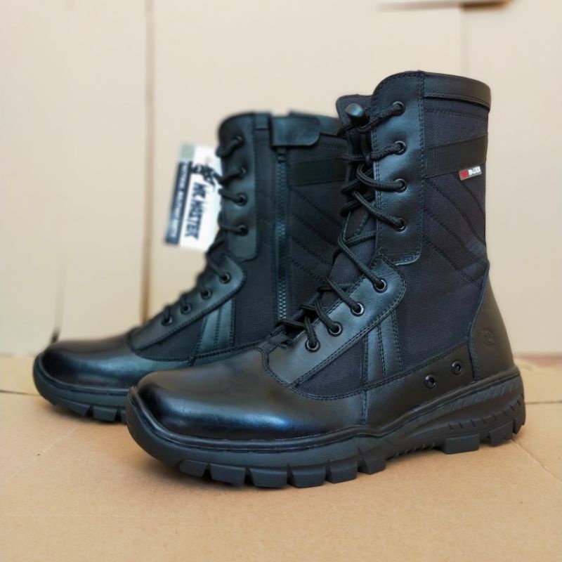 SEPATU PDL KULIT SAPI ASLI MODEL TERBARU MERK MR MASTER SEPATU PDL DINAS LAPANGAN TNI POLRI SECURITY SATPAM SEPATU BOOTS PRIA