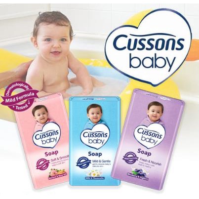 ^ KYRA ^ Cussons Baby Sabun Mandi Batang Bayi Cusson Soap Dermatology Tested Mild Formula - Netto 75 gr