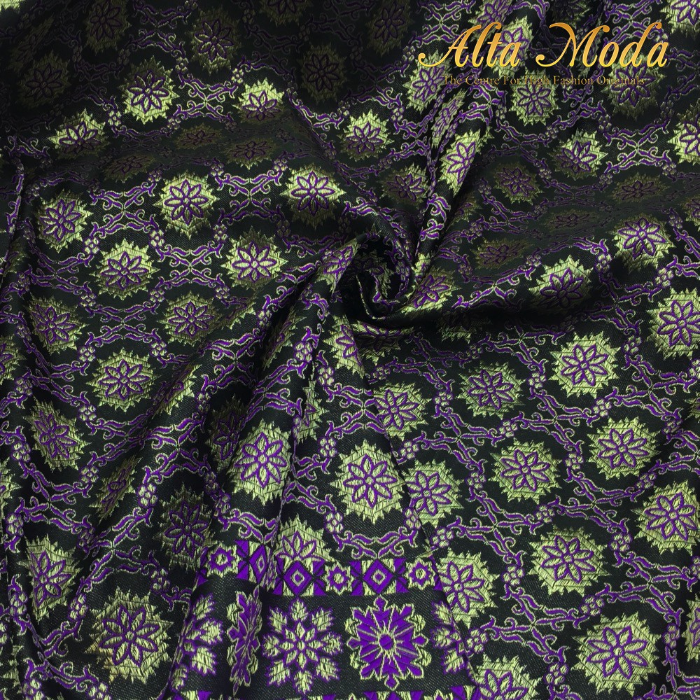 

Alta Moda Kain Jacquard Lurex Motif Songket Bunga Bintang -Ungu (1M)