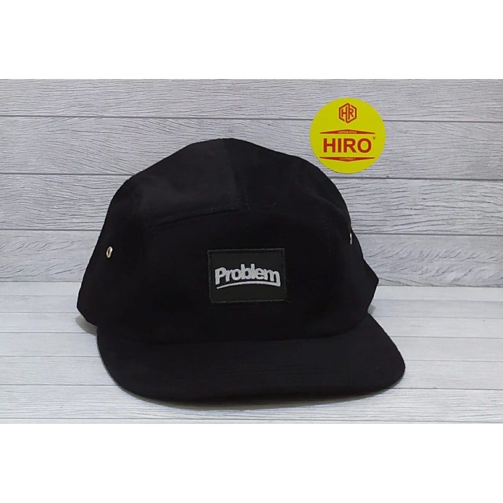 [COD]Topi Snapback Bordir PROBLEM Lima panel/Topi Hip-Hop/Topi Distro Pria