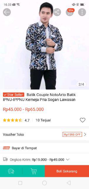 Batik Couple Keluarga Sania Ruffle Ori Ndoro Jowi Dnt Blarak Biru