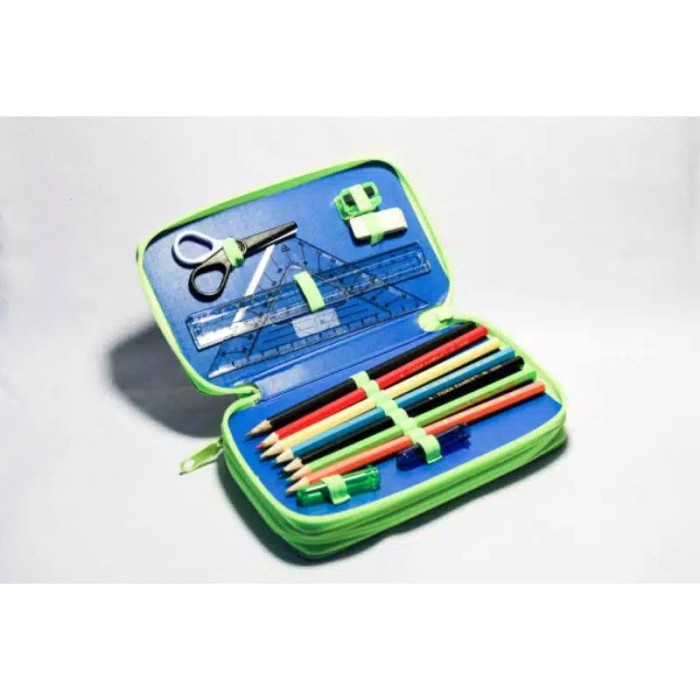 

Unik Kotak Pensil Bahan Smiggle 2 Seleting Plus Isinya Import Berkualitas