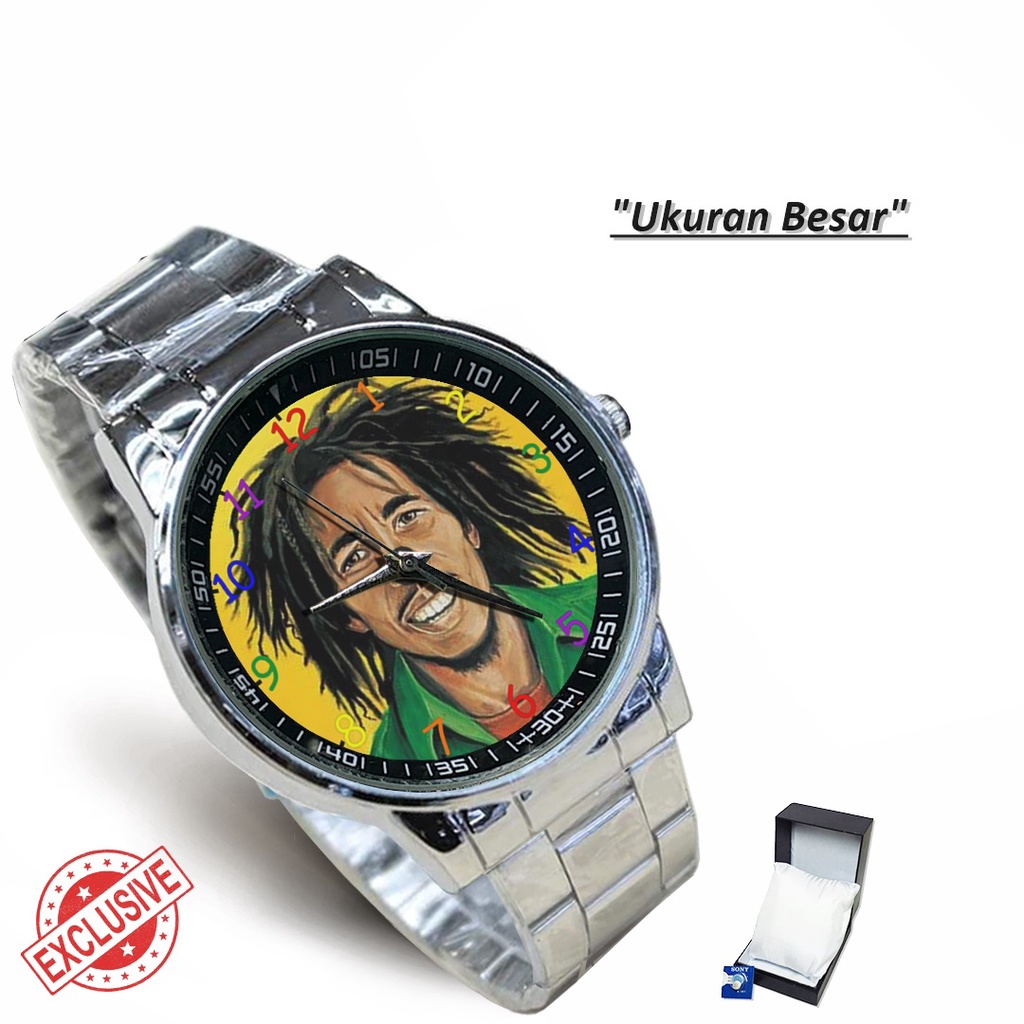 Jam Tangan Rantai Couple BOB MARLEY (Nice)