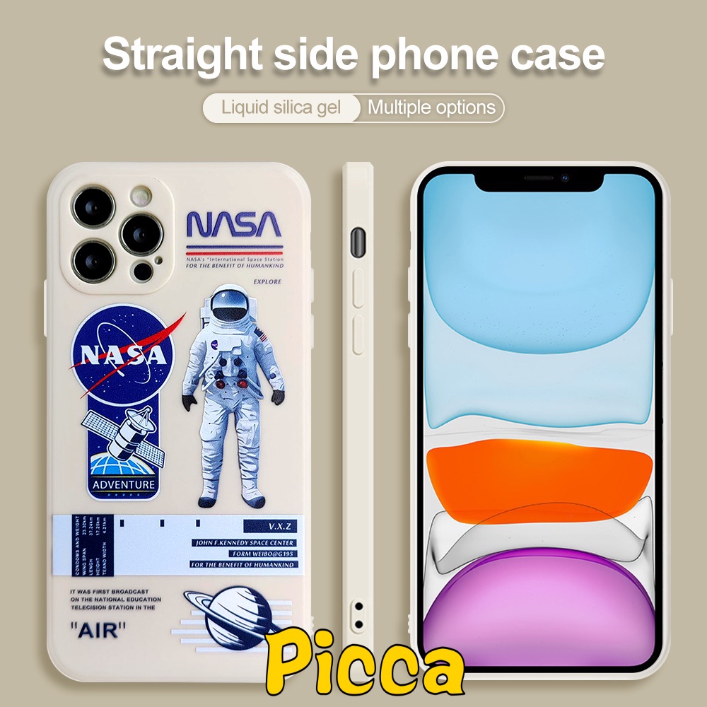 Xiaomi Redmi 12C 10C 10a1 10 10A 9 9A 9T 9C NFC Mi POCO M5 M4 Pro F4 M3 X3 NFC Pro Redmi Note11 9pro 11Pro 9 8 10 10S 10Pro Max Plus Astronot Nasa Space Shockproof Soft Sarung