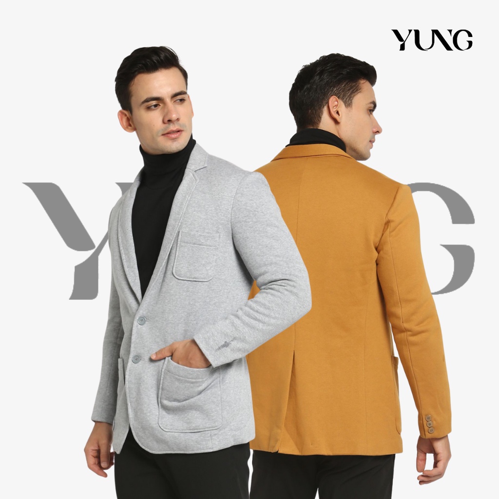 YUNG Blazer Jas Pria Casual