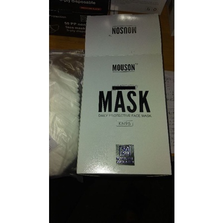 KN95 Mouson emboss ori, isi 50pcs