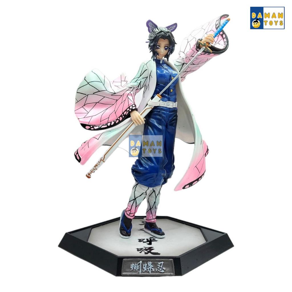 Action Figure Anime Shinobu Kocho 28cm Demon Slayer Pajangan Kimetsu No Yaiba