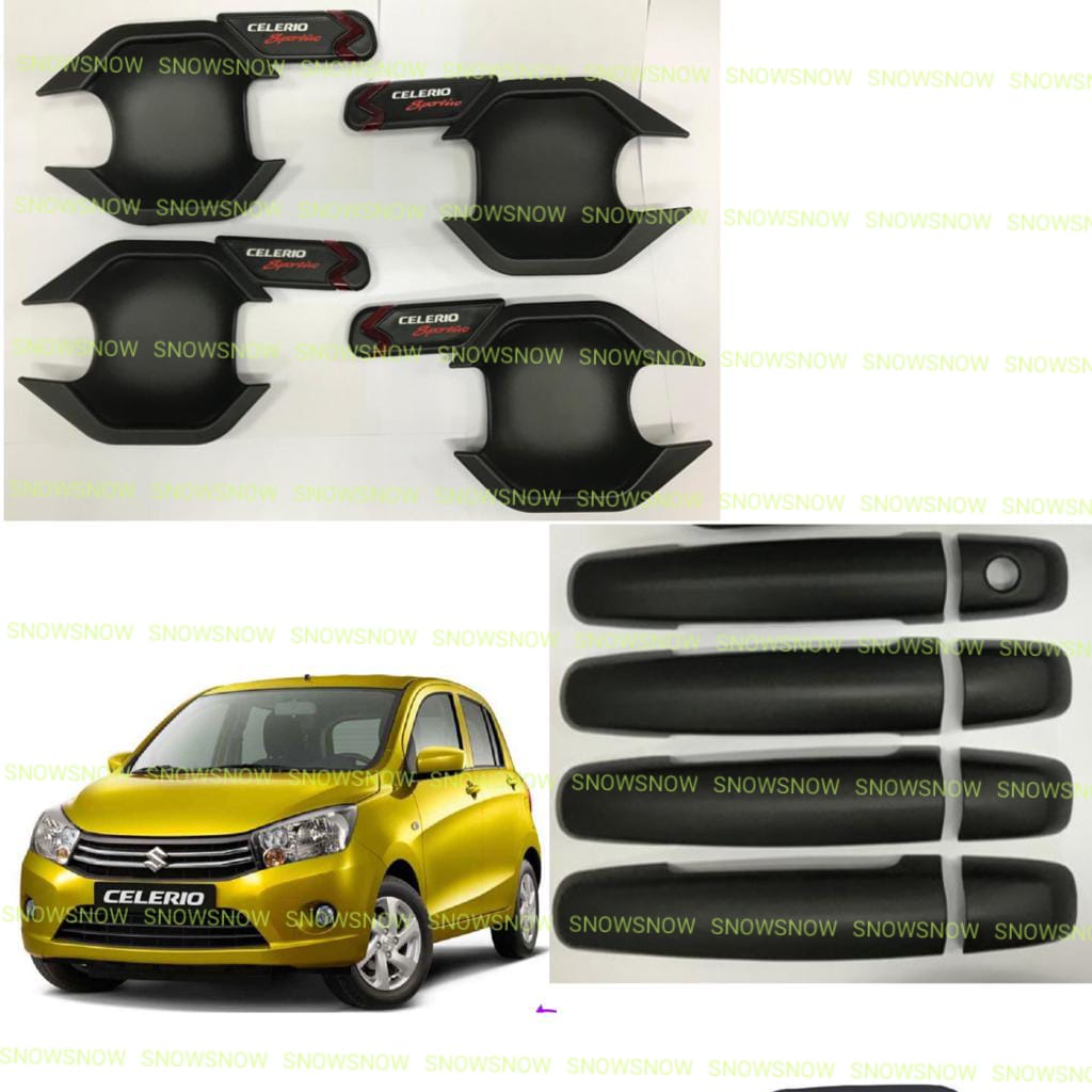 Paket Outer Handle Suzuki Celerio Activo Cover Hitam Chrome