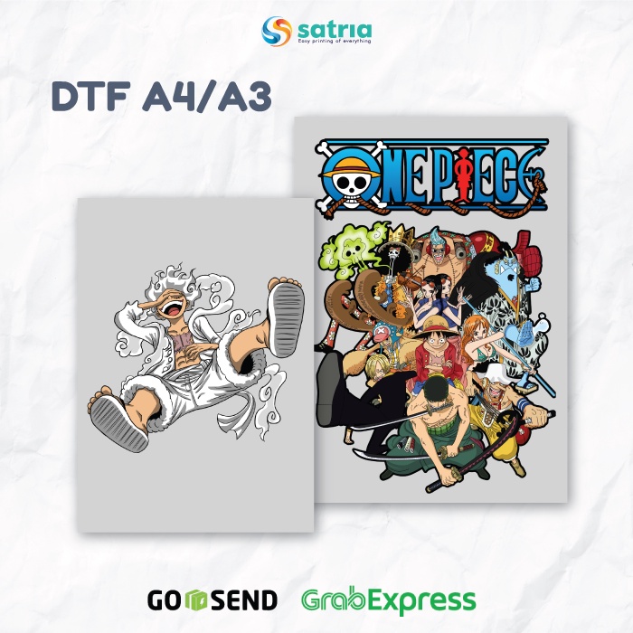 Cetak DTF / Sablon DTF - A4 / A3 (Tidak Termasuk Kaos)