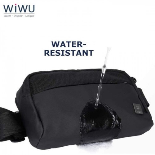 WIWU METRO MATE - Multifunctional Waterproof Slim Travel Waist Bag - Tas Pinggang Travel Multifungsi