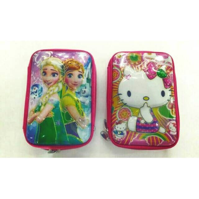 

Pencil Case Organizer/Tempat Pensil Anak Smiggel Timbul 6D/Tempat Pensil Karakter 6D/FROZEN/HELLO