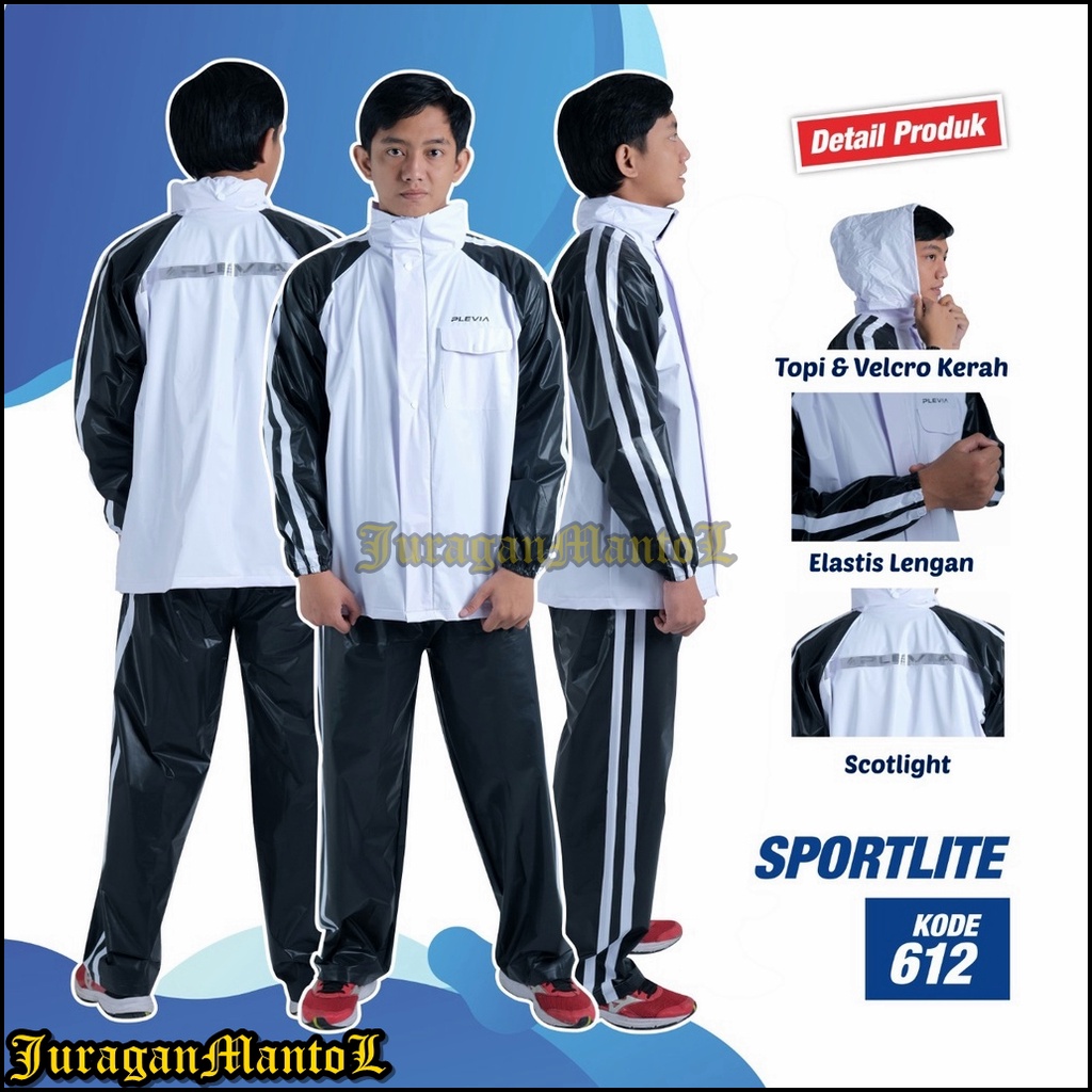 Juragan Mantol / Jas Hujan Plevia Jaket Celana Sportlite / Jas Hujan Pria / Jas Hujan Wanita / Jas H
