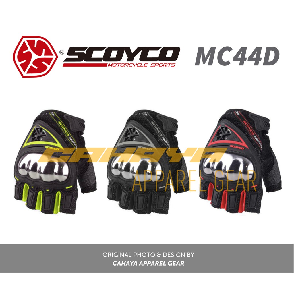 Sarung Tangan Motor - SCOYCO MC44D - Half Finger