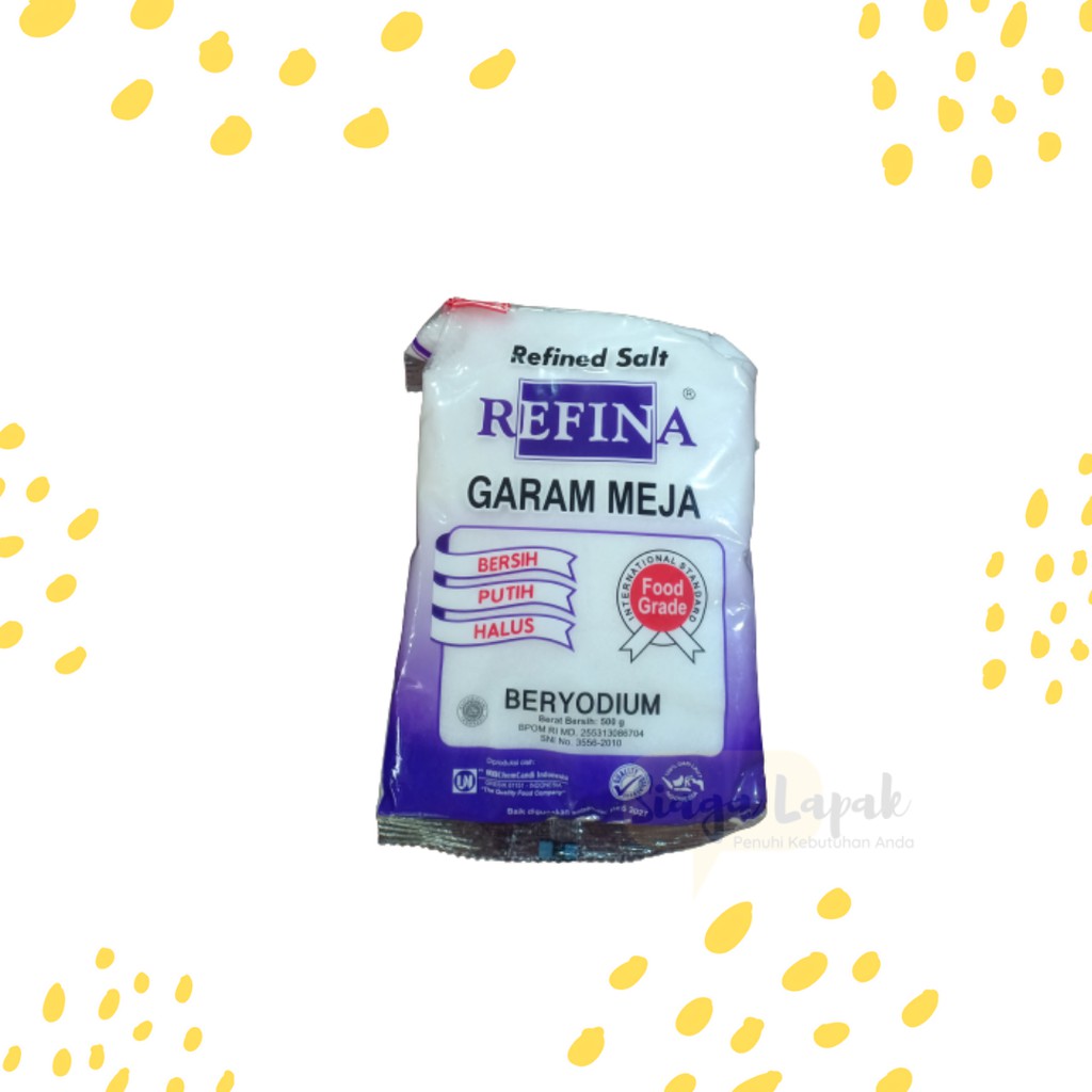 Garam Meja Refina Beryodium Murni &amp; Halus 250gr