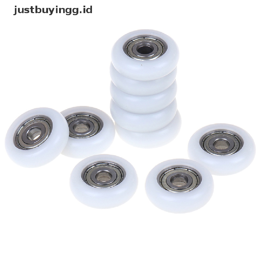 2 / 5 / 10pcs Roda Pintu Geser Pengganti Bahan Plastik Untuk Shower