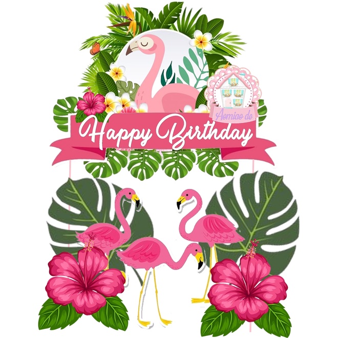Flamingo Cake Topper