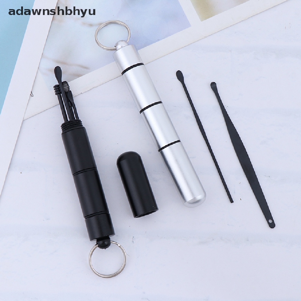 Adawnshbhyu 6Pcs Set Pembersih Telinga Portable Ear Wax Remover Alat Pembersih Telinga Kuret Earpick