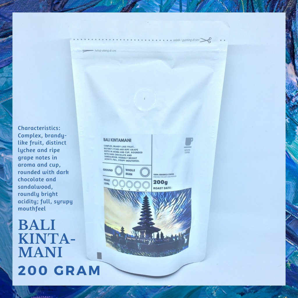 

SUTOYO COFFEE – Kopi Arabika Bali Kintamani 200 Gram by Sutoyo Coffee | Single Origin | Roast Beans