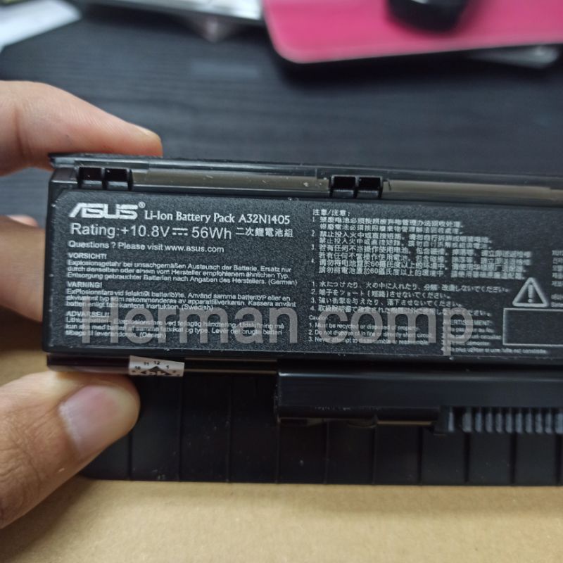 Original Baterai Asus Rog G551 G551J G551JK G551JM G551JW G551JX G551VW