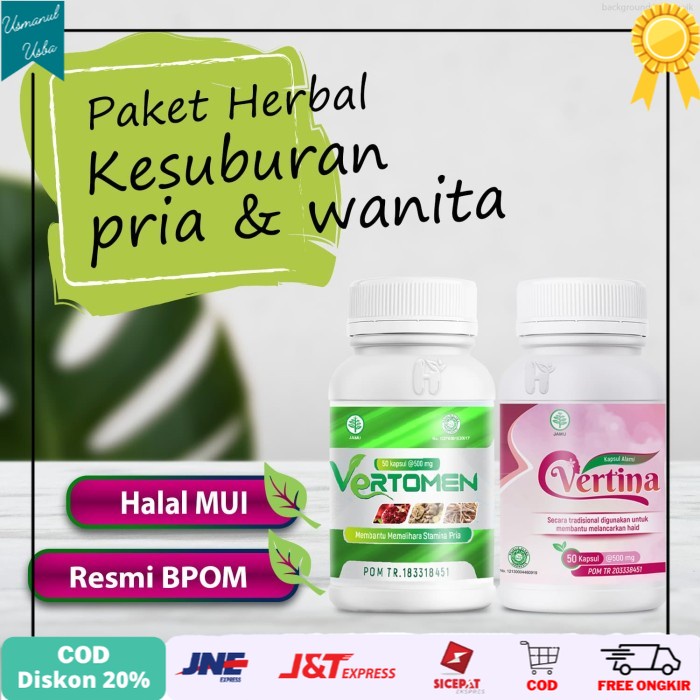 

❤COD❤ Paket Penyubur pria dan wanita Vertomen Vertina