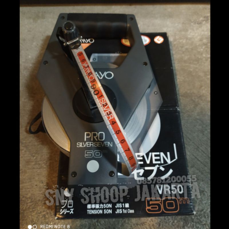 Original YAMAYO Meteran Baja Gulungan Panjang 50 Meter