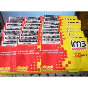 Kartu Perdana iM3 murah.. 1BOX isi 100 pcs