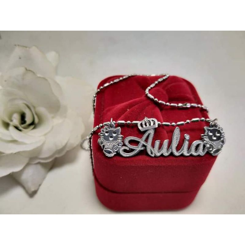 kalung nama titanium anti karat kalung nama titanium anti karat anak