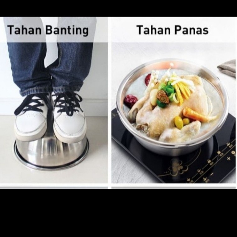 BASKOM STAINLESS / MANGKOK STAINLESS / BASKOM STAINLESS SERBAGUNA / EMBER STAINLESS / BASKOM TEBAL /