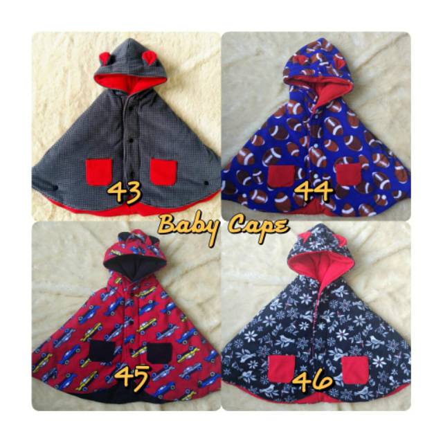 Babycape Selimut Jaket Bayi Multifungsi Baby Cape Mantel Motif Seri 39 sd 81