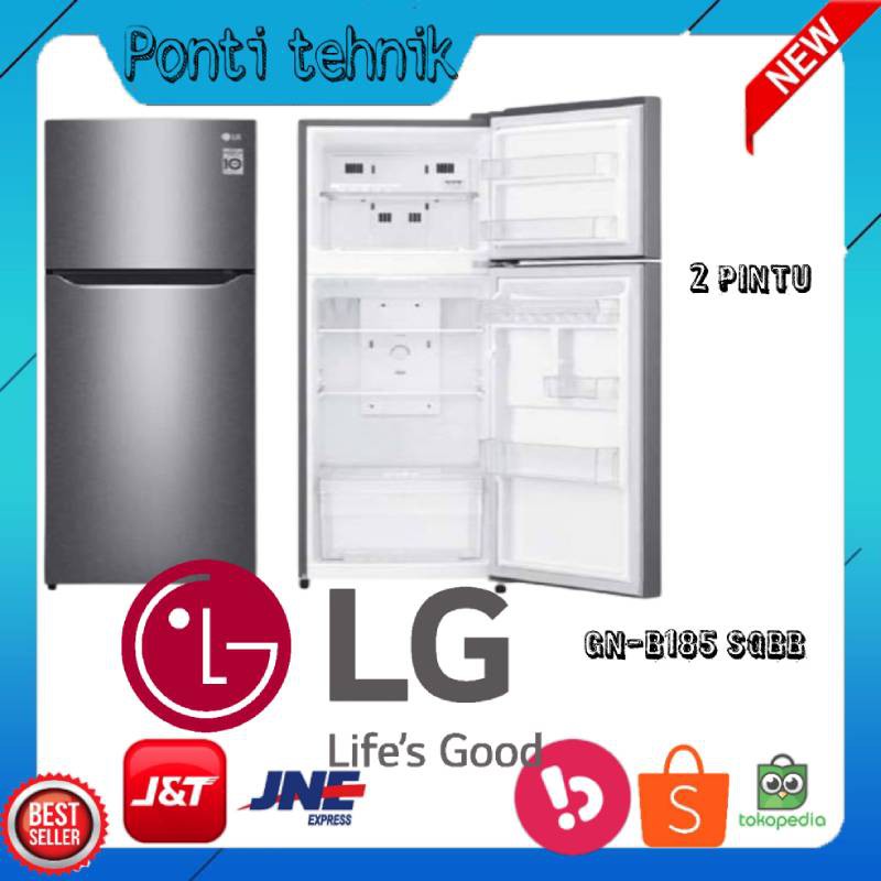 KULKAS LG GNB185 SQBB INVERTER 2 PINTU
