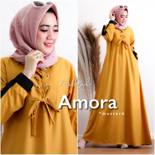 GAMIS AMORA ORI NABTIK ORIGINAL GAMIS BAHAN TORYBURCH PREMIUM