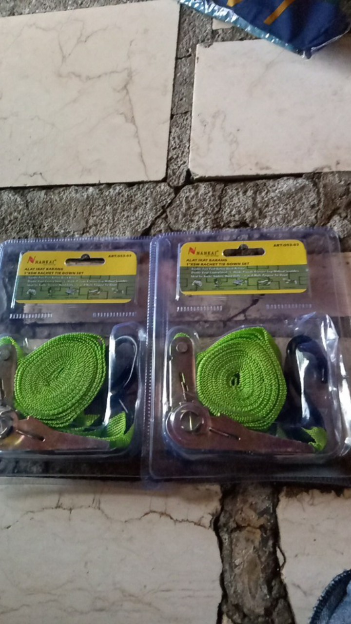 Nankai Ratchet Tie Down 1 Inch X 5 M Tali Rachet Pengikat Barang Motor