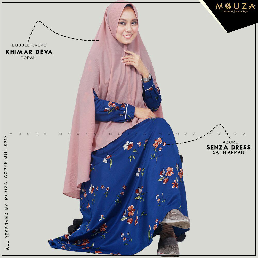 gamis syari motiv senza by mouza
