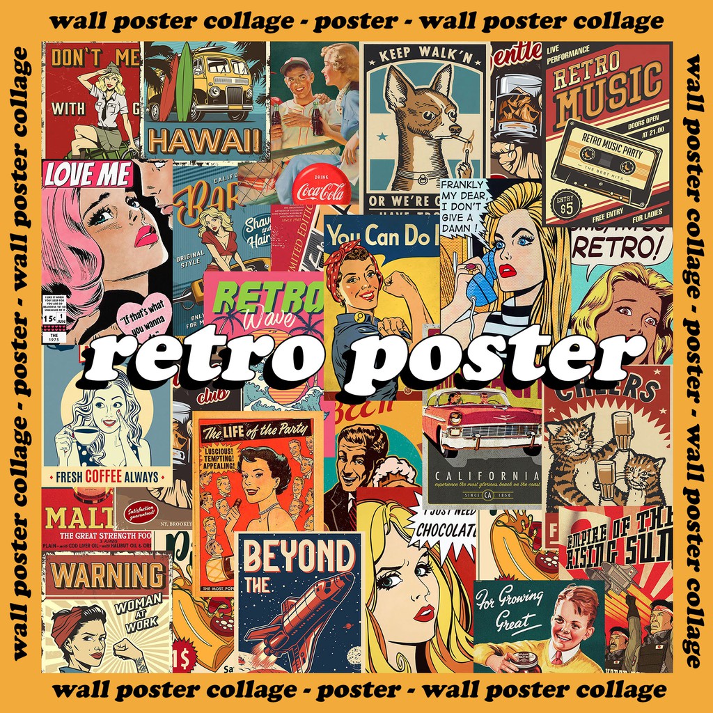 

RETRO POSTER (WALL COLLAGE AESTHETIC DECOR)