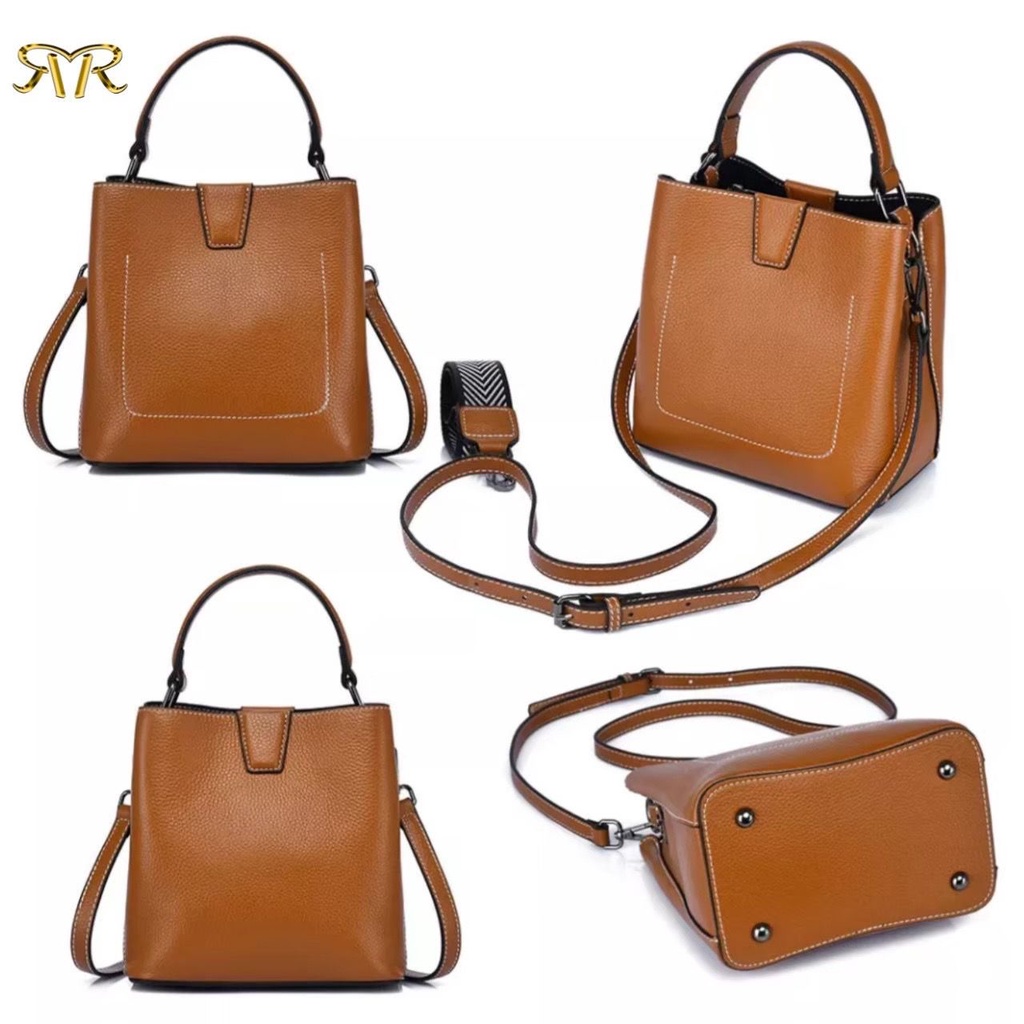 SHELLA 2 IN 1 TALI - TAS SELEMPANG SLING BAG WANITA KEREN MODIS MANIS CANTIK FEMINIM BUCKET POLOS PESTA