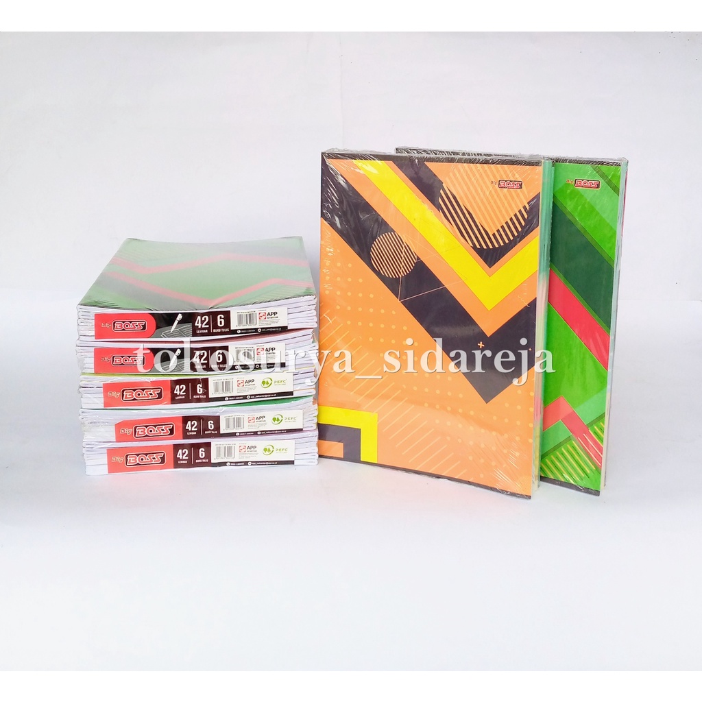 

BUKU TULIS BIGBOSS ISI 42 LEMBAR [Pack] / BUKU BIG BOSS ISI 42 LEMBAR BIG BOSS 6 BUKU BESAR