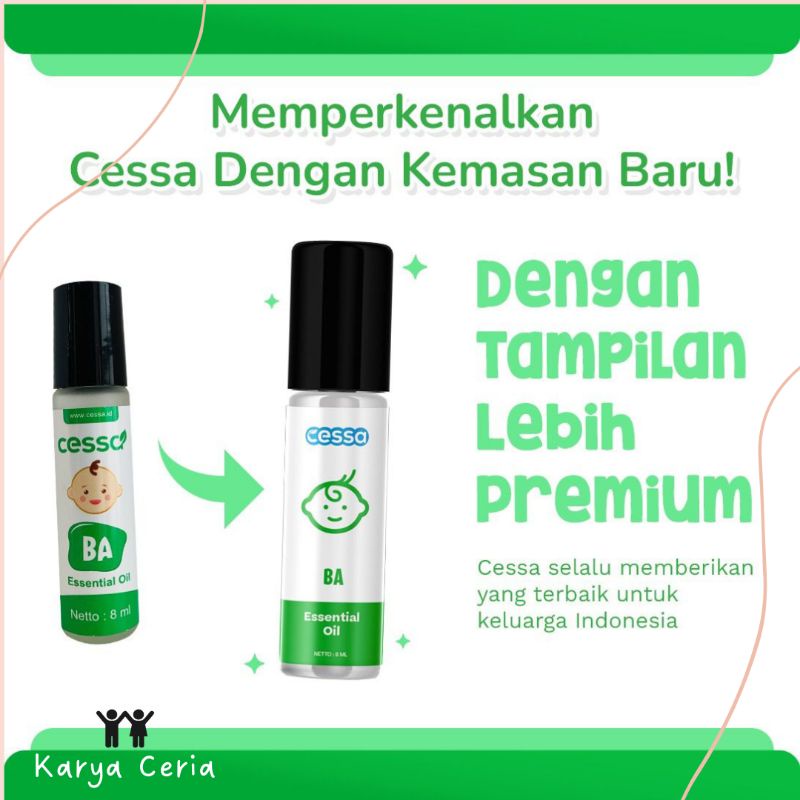 Cessa Bugs Away - Essential Oil Menjaga Bayi dati Gigitan Nyamuk Warna Hijau