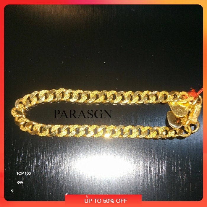 Gelang Rante Sisik Naga Emas