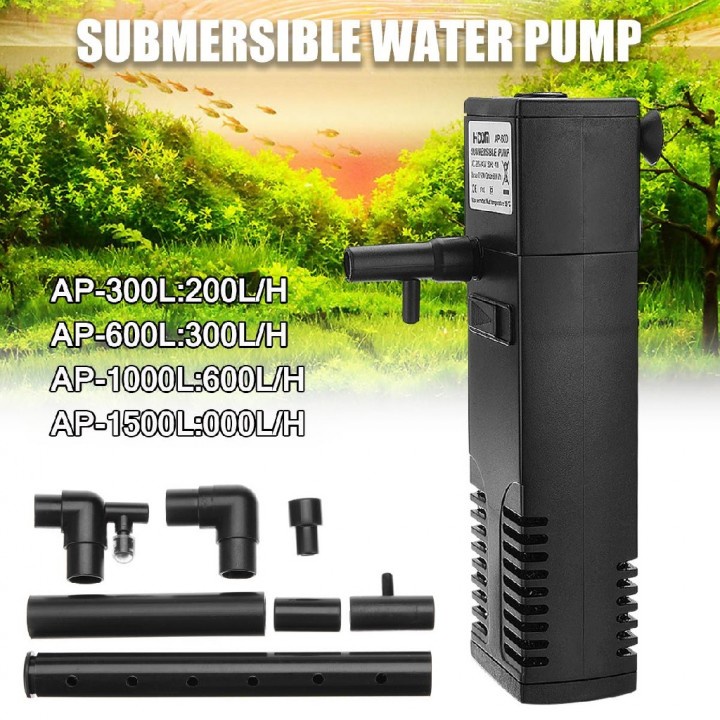 Hidom AP-1000L - Pompa Air Akuarium Submersible Internal 600L|jam