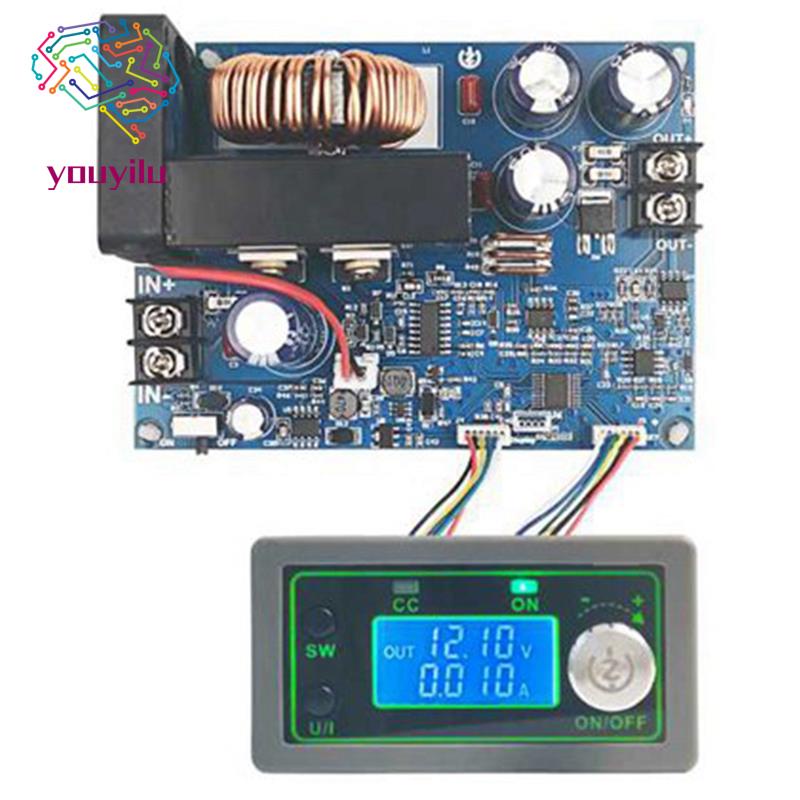 50V Programmable CNC Adjustable Step-down Power Supply Module LCD Display B2AE 