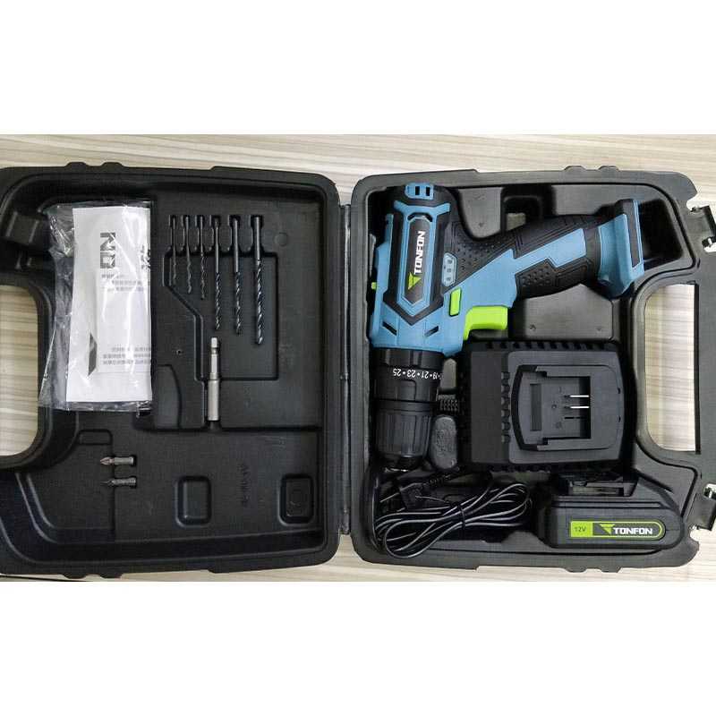 Tonfon Wireless Electric Cordless Power Drill Bor Listrik 12V