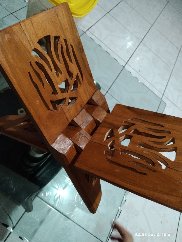 Grosir Rekal Rehal Meja Lipat Tatakan Ngaji Alquran Kayu Jati Ukir