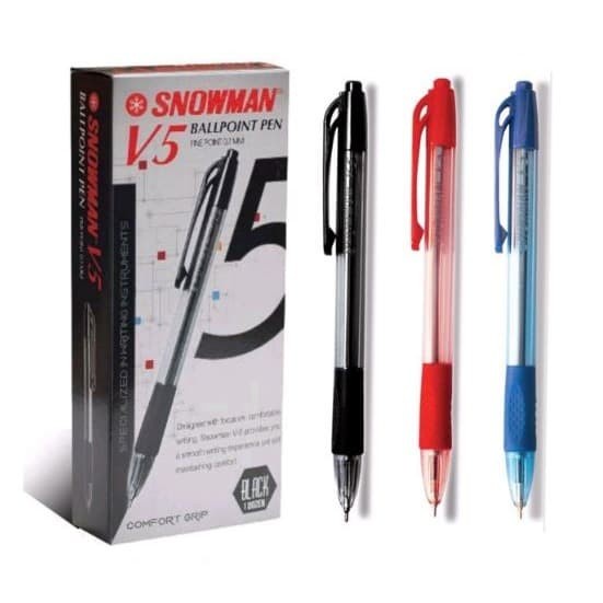 

MURAH PEN / PULPEN SNOWMAN V5 0.7MM 1 LUSIN - Biru