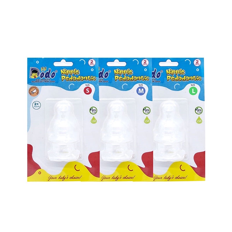 Dodo Nipple Pedodontic 2pcs - Empeng dot bayi