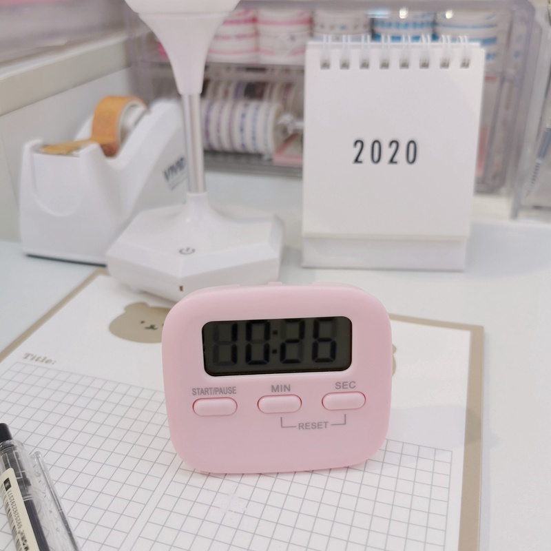 imoda INS Timer Siswa Belajar Elektronik Stopwatch Alarm Pengingat Jam Dapur-5